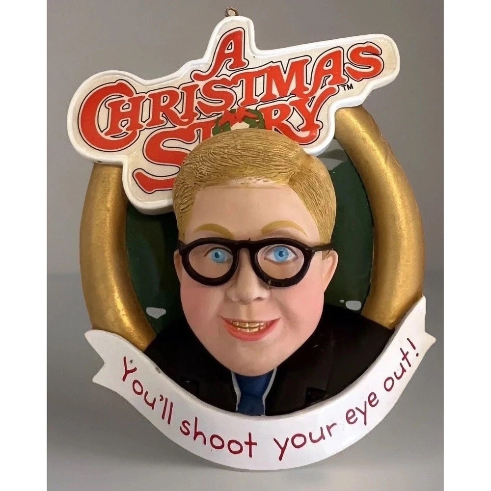 American Greetings Ornament A Christmas Story Ralphie 4" Damage‎ Box